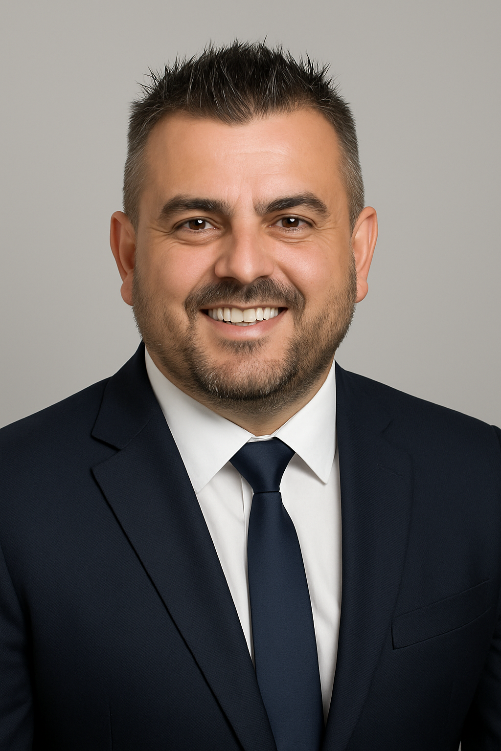 Portrait professionnel d’un homme souriant